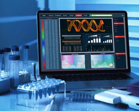 Dna,Sequencing,Analysis,Software,On,A,Laptop,From,The,Genetic